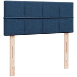  Otomanski okvir kreveta s madraca plavi 120x190 cm od tkanine | shoptok.hr