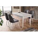 Trpezarijski sto Ahşap Kelebek 130x75x80cm Beli