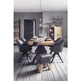 Premium Living Jedilna Miza Industrial, Naravne Barve, Črna, 200x90 | Shoptok.si