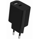 Gembird TA-UC-2AC12-01-BK usb punjač, 2-port usb-a+ usb-c, 2.4 a, black | ePonuda.com