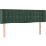 Maison Chic posteljno vzglavje - vzglavna omarica - nočna omarica z ušesi temno zeleno 147x16x78/88 cm žamet, (21711512) Cene