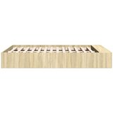 vidaXL Posteljni okvir sonoma hrast 120x200 cm inženirski les | Shoptok.si