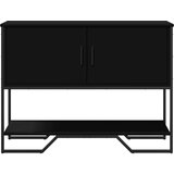  Konzolni stol crni 100 x 35 x 74 5 cm od konstruiranog drva | shoptok.hr