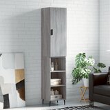 vidaXL Visoka komoda siva sonome 34 5x34x180 cm od konstruiranog drva Cijene
