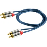 RCA stereo kabel,2xRCA muški, 2xRCA muški,premium kv., 1.0m - A 3-1M