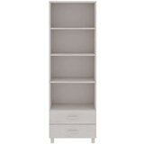  Visoka komoda HAMAR bijela 60 x 35 x 180 cm od masivne borovine | shoptok.hr