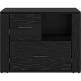 vidaXL Nočna omarica Črni hrast 60 x 36 x 45 cm Konstruiran les | Shoptok.si