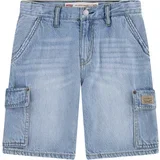 DENIM CARGO SHORT Plava