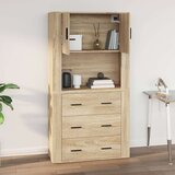  Stenska omarica sonoma hrast 80x33x80 cm inženirski les, (20821005) | Shoptok.si