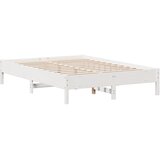  s regalom z knjige bez madraca bijeli 140x190cm borovina | shoptok.hr