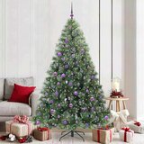 vidaXL Umjetno božićno drvce s stalakom Zelena 210 cm PE i PVC | shoptok.hr