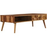 The Living Store Klubska mizica iz trdnega palisandra medeni finiš 110x50x37 cm - Klubska Mizica, (21574475) Cene