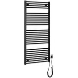 Aqualine kupatilski električni radijator direct-e 600W 132x60 cm mat crne boje Cene