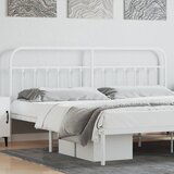 Maison Chic kovinsko posteljno vzglavje - vzglavna omarica - nočna omarica belo 193 cm, (21704552) | Shoptok.si
