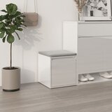vidaXL Ladičar visoki sjaj bijeli 40,5x40x40 cm od konstruiranog drva Cijene