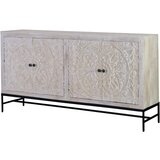 GINER Y COLOMER Komoda iz staranega belega mangovega lesa, (22147906) | Shoptok.si