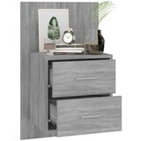  Zidni noćni ormarići 2 kom boja sivog hrasta sonome | shoptok.hr