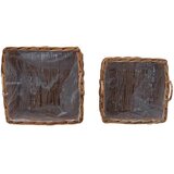  Košara za rože s shranjevanjem 2 pcs Rjava Ratan Lacak, (5000285959) | Shoptok.si