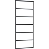 vidaXL Klizna vrata s priborom crna 76 x 205 cm od ESG stakla | shoptok.hr