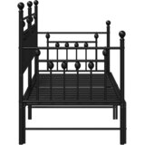 Krevet na kat Crna 80 x 200 cm Čelik | Eponuda.com