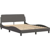  Okvir kreveta s LED svjetlima sivi 120 x 200 cm umjetna koža | shoptok.hr