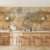  Foto tapeta - Map on Boards 350x256 Vodootporna | shoptok.hr