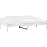 vidaXL Posteljni okvir bel 90x190 cm trdna borovina, (21292250) | Shoptok.si