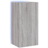 Maison Chic Stenska TV omarica - TV stojalo - Televizijska omarica z LED lučkami siva sonoma 40,5x35x80 cm, (21700233) Cene