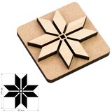 Rosa TALENT Leseni žig št. 5 Geometrija 6,5x6,5 cm Cene