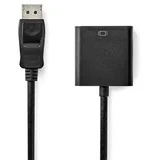 ADAPTER DISPLAYPORT TO VGA DP M- VGA Ž 0.20 M BOX PAK NEDIS CCGB37351BK02