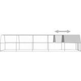 vidaXL Zunanji kokošnjak 3x10x2 m pocinkano jeklo | Shoptok.si