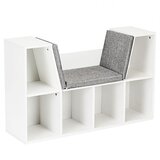  Dječja knjižna ormarić, dim. 102,5 x 30 x 63,5 cm, bijela | shoptok.hr