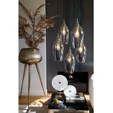 Light & Living Tamno siva/u brončanoj boji viseća svjetiljka sa staklenim sjenilom ø 45 cm Lukaro – | shoptok.hr