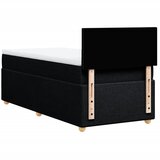 Box spring krevet s madracem crni 90x190 cm od tkanine Slike