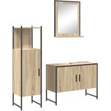  Set namještaja za kupaonicu 3 kom. Smeđa 33 x 33 x 120,5 cm | shoptok.hr