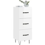  Komoda sjajna bijela 34 5 x 34 x 90 cm od konstruiranog drva | shoptok.hr