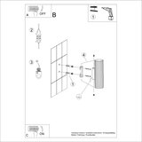 Nice Lamps Bela stenska svetilka Gleam – | Shoptok.si