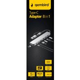  A-CM-COMBO8-06 ** USB-A + USB-C multi-port 8-in-1 USB3.0+USB2.0+SD+3.5mm+Data (838) | ePonuda.com
