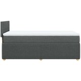 vidaXL Krevet s oprugama i madracem tamnosivi 90 x 190 cm od tkanine | shoptok.hr