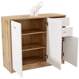 Mömax komoda 4-you new, bela, barva hrasta | Shoptok.si