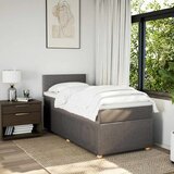  Krevet s oprugama i madracem smeđesivi 90x200 cm od tkanine | shoptok.hr