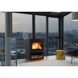 Palazzetti peč na drva nicole z odprtim predelom 9.1 kw - antracit | Shoptok.si