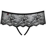 Obsessive Merossa - otvorene ženske tange sa kamenčićima - crne (S/M) | shoptok.hr