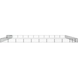  Ograda za pse s 44 panela crna 100 x 50 cm čelik obložen prahom | shoptok.hr