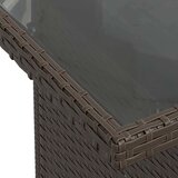 vidaXL 7-dijelni set vrtnih sofa od poliratana s jastucima smeđi | shoptok.hr