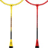  Nrz264 aluminijski / badminton set 4 rakete + 3 perja za loptice + mreža 600x60cm + navlaka nils | shoptok.hr