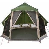 Tipi šator s krovom s pohranom Zelena 404 x 370 x 270 cm taft | Eponuda.ba