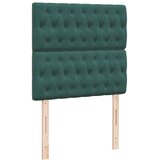  Otomanski posteljni okvir z vzmetnicami zelen 200x200cm žamet, (22053353) | Shoptok.si