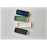 Bitz Črno-zeleni lončeni pladenj za serviranje Bitz, 38 x 14 cm | Shoptok.si