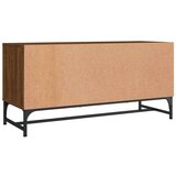 TV ormarić sa staklenim vratima smeđa boja hrasta 102x37x50 cm | shoptok.hr